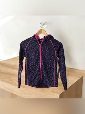 Kid Girl's Mountain Warehouse Active Kayleigh II Kids Stripe Hoodie 9-10 YRS